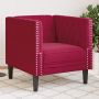 Chesterfield krėslas, raudonojo vyno spalvos, aksomas