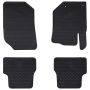 Automobilių kilimėlis 4 pcs Juoda TPE