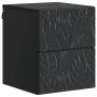 Sieninis naktinis staliukas Juoda 34,5 x 33 x 40 cm