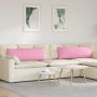 Sofa Pagalvės 2 pcs Rožinė 120 x 40 cm audinys