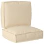 Pallet pagalvių rinkinys 2 pcs Smėlio Oksfordo audinys