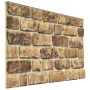 Sienų plokštės 10 pcs Tamsus Smėlis 100 x 50 cm EPS putos