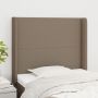Galvūgalis su auselėmis, taupe, 103x16x118/128cm, audinys