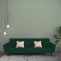 Dvivietė sofa-lova, tamsiai žalios spalvos, aksomas