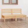 Dvivietė sodo sofa, pušies medienos masyvas (806587)