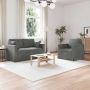 Sofos komplektas 2 pcs Tamsiai pilka 138 x 78 x 80 cm Aksomas