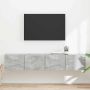 TV sieninė spintelė 2 pcs Betoninė 60 x 31 x 29.5 cm