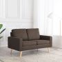 Dvivietė sofa, rudos spalvos, audinys
