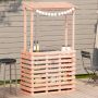 Lauko baro stalas su stogeliu, 112,5x57x195,5cm, mediena