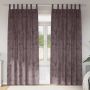 Aksominio tipo užuolaidos 2 pcs Ruda 260 x 140 cm Aksomas