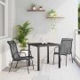 Sodo valgomojo komplektas 3 pcs Juoda