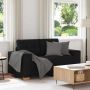 Dvivietė sofa, juoda, 160x77x82 cm, audinys