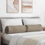 Pagalvės 2 pcs Taupe Ø 25 x 70 cm Mikropluošto audinys