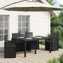 Sėdynės ir nugaros pagalvėlės 4 pcs Antracito 47 x 45 x 2 cm