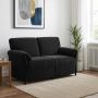 Dvitaškė sofa Juoda 158 x 83 x 95 cm Aksomas