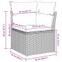 Sodo Sofų Rinkinys 8 pcs Juoda poliratanas