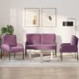 Sofų komplektai 3 pcs Violetinė 115 x 56 x 80 cm fanera