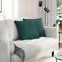 Sofa Pagalvės 2 pcs Tamsiai žalia 45 x 45 cm audinys