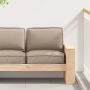 Pallet pagalvių rinkinys 2 pcs Taupe Oksfordo audinys