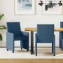 Valgomojo Kėdės su Ratukais 2 pcs Mėlyna 58 x 65 x 94 cm