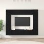 TV spintelių komplektas 8 pcs Juodas ąžuolas Apdirbta mediena