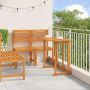 Sodo Bistro Rinkinys 3 pcs Ruda Kietos akacijos mediena