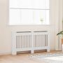 Baltos MDF Grotelės Radiatoriui Paslėpti su Lentyna, 152 cm