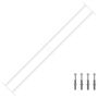 Langų saugos grotelės su 2 skersiniais 3 pcs 93-174 cm