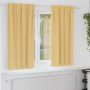 Užuolaidos su žiedais, blokuojančios šviesą 2 pcs Smėlio