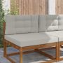 Lauko sofa pagalvėlė 2 pcs Pilka Poliesteris