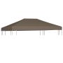 Viršutinis pavėsinės uždangalas, taupe spalvos, 3x4m, 310 g/m²
