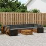 Lauko sofos komplektas 8 pcs Natūralus ir antracitas