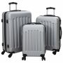 Lagaminas 3 pcs Sidabro 50 x 31 x 78 cm ABS plastikas