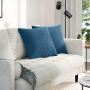 Sofa Pagalvės 2 pcs Mėlyna 50 x 50 cm Kordūrinis audinys
