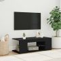 Televizoriaus spintelė su LED apšvietimu, juoda, 90x39x30cm
