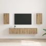 TV sieninė spintelė 2 pcs Meistrų ąžuolas 30 x 31 x 60 cm