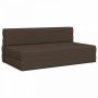 Sulankstomas Sofas-Lova Taupe 203 x 152 x 15 cm audinys