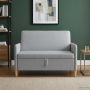 Sofa su saugojimo vieta Šviesiai pilka 122 x 78 x 87 cm