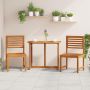 Sodo Kėdė 2 pcs Ruda 50 x 50 x 91cm Akacijos medienos masyvas