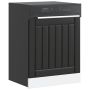 indaplovės skydelis Lucca Black Engineered Wood