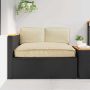 Pagalvių komplektas 3 pcs Smėlio Oksfordo audinys