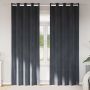 Užtemdymo užuolaidos 2 pcs Šviesiai pilka 140 x 260 cm Aksomas