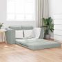 Sofa lova 60cm Šviesiai pilka Aksomas