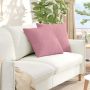 Sofa Pagalvės 2 pcs Rožinė 50 x 50 cm Kordūrinis audinys