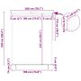 Roletas Oranžinė ir ruda 200 x 250 cm Audinys ir aliuminis