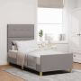 Lovos rėmas su galvūgalio Taupe 90 x 200 cm audinys