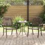 Sodo Kėdė 2 pcs Bronzinė 55 x 56,5 x 91cm Aliuminis