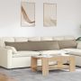 Sofa Pagalvės 2 pcs Taupe 200 x 40 cm audinys