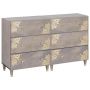 Kabalas 2 pcs Pilka 60 x 33 x 75 cm Kietas mango medis