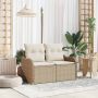Sodo sofa Smėlio 121 x 62 x 69cm poliratanas